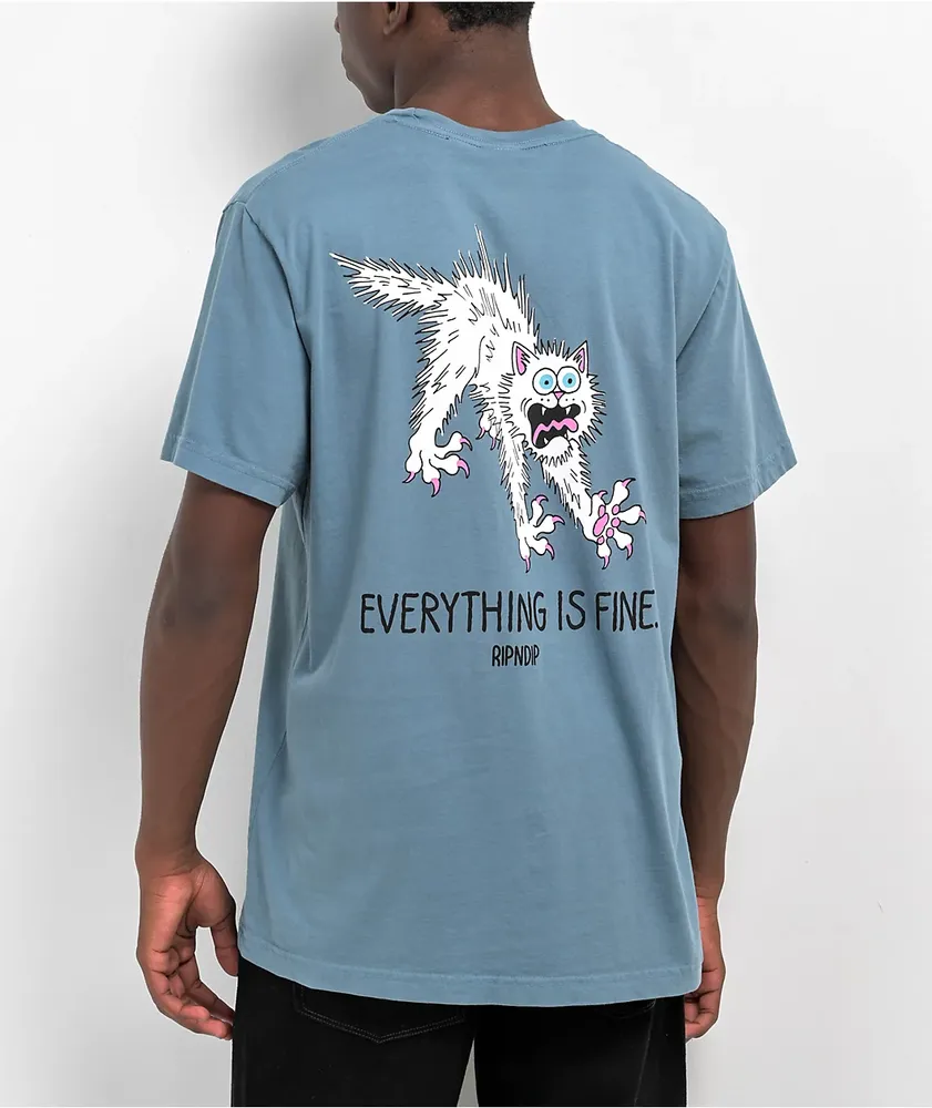 RIPNDIP Perfectly Calm Blue T Shirt Pueblo Mall