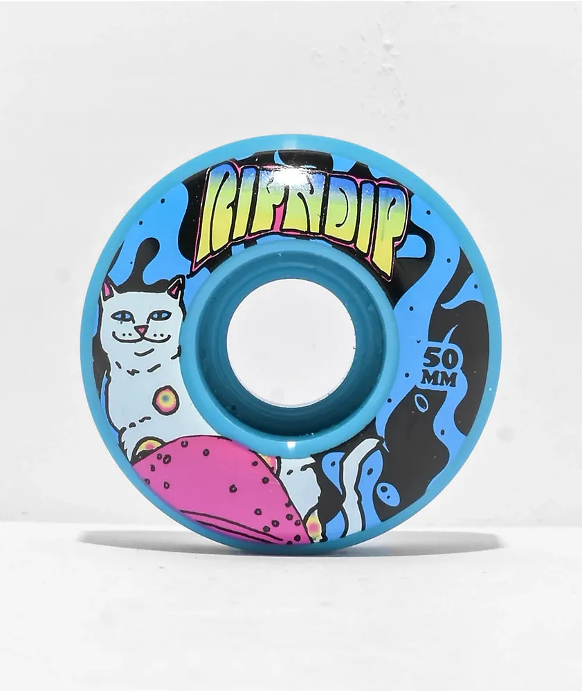 RIPNDIP Psychedelic 52mm Blue Skateboard Wheels | MainPlace Mall