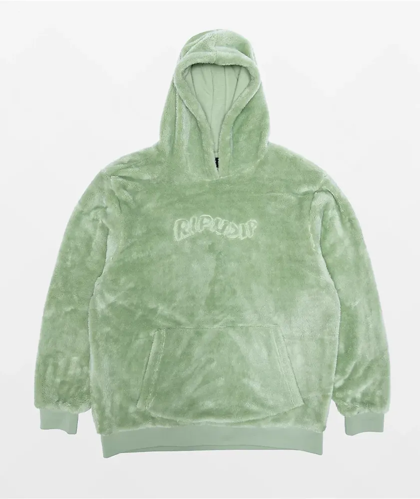 Green outlet sherpa hoodie