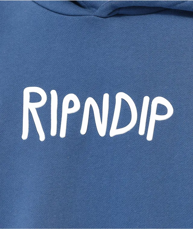 RIPNDIP Rubber Logo Navy Hoodie CoolSprings Galleria