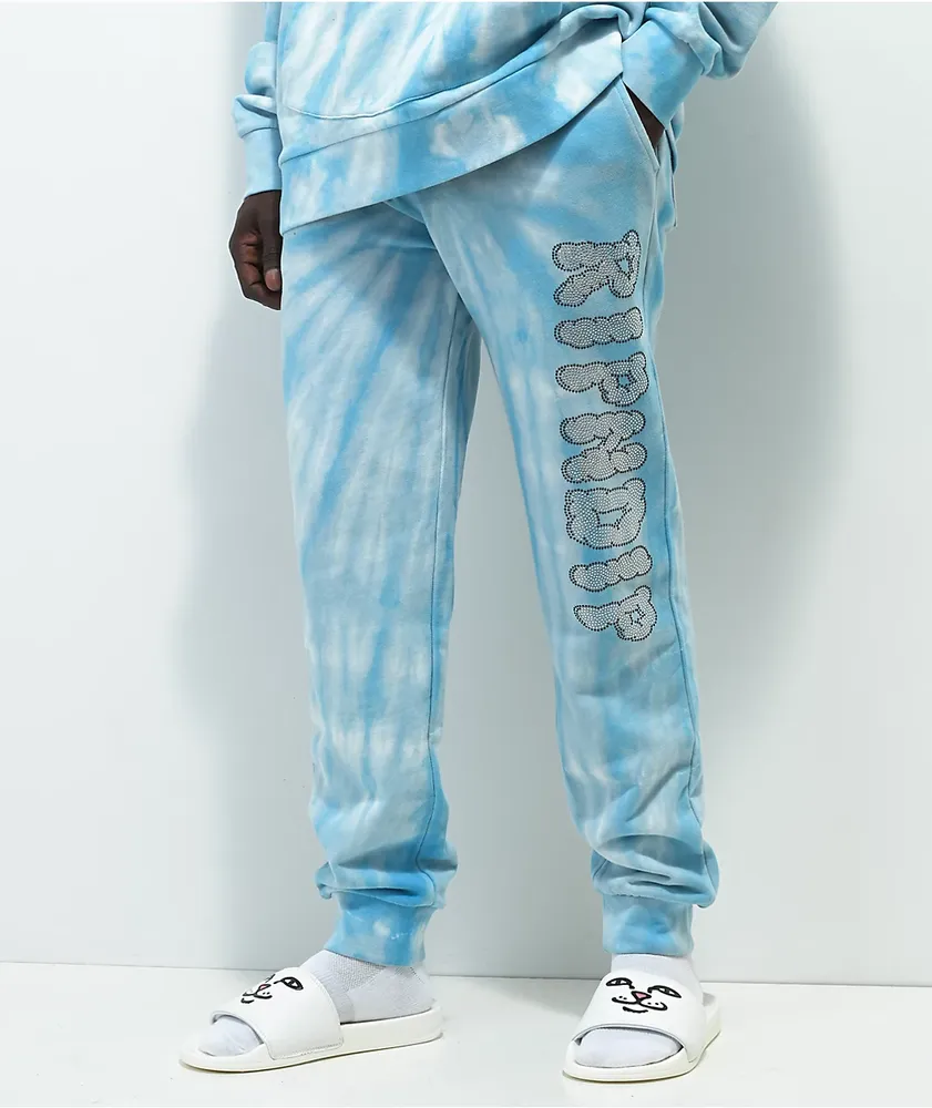 RIPNDIP Sent From Heaven Blue Tie Dye Sweatpants Plaza Las Americas