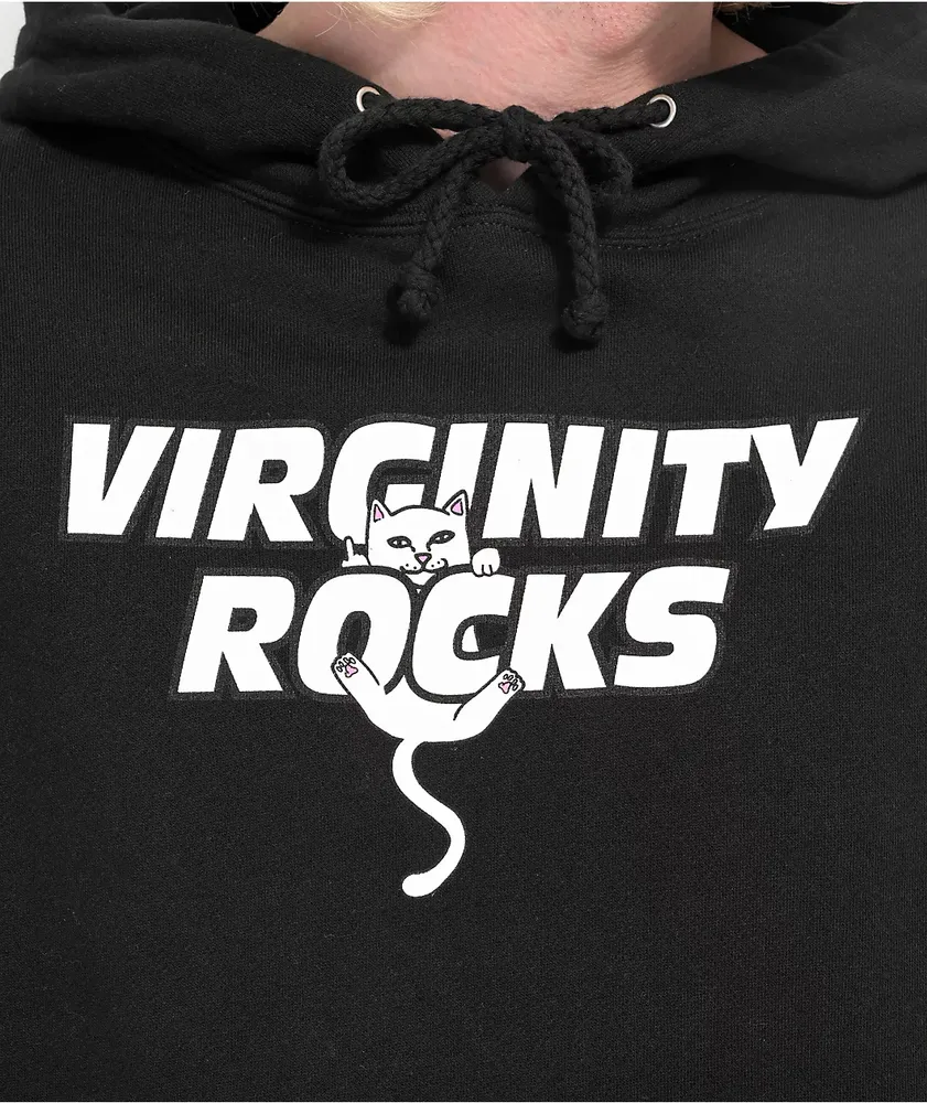 Black virginity rocks hoodie on sale