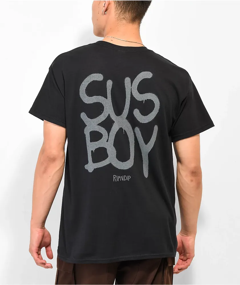 RIPNDIP x SUS BOY Black Pocket T-Shirt | MainPlace Mall
