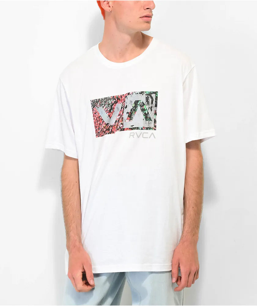 RVCA Balance Box White T Shirt Hamilton Place