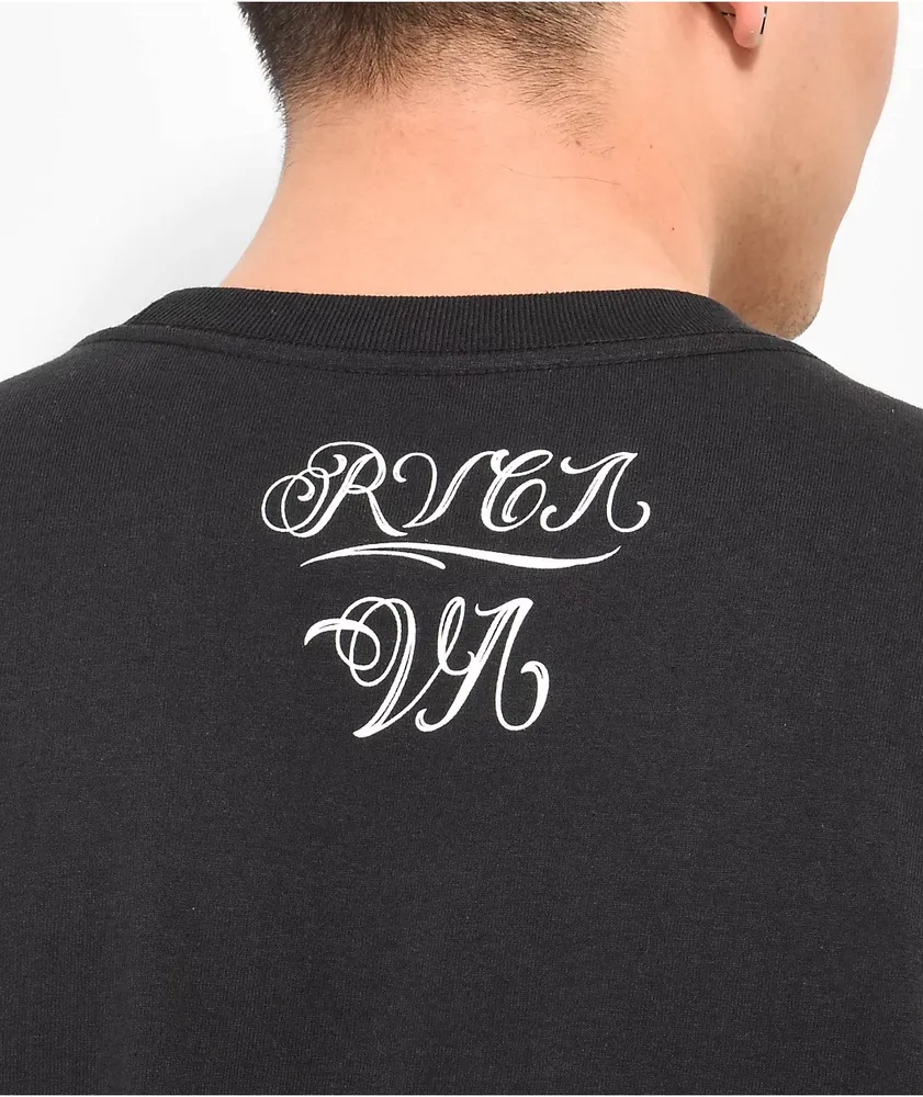 RVCA Mister Cartoon Clowns Black T-Shirt | MainPlace Mall