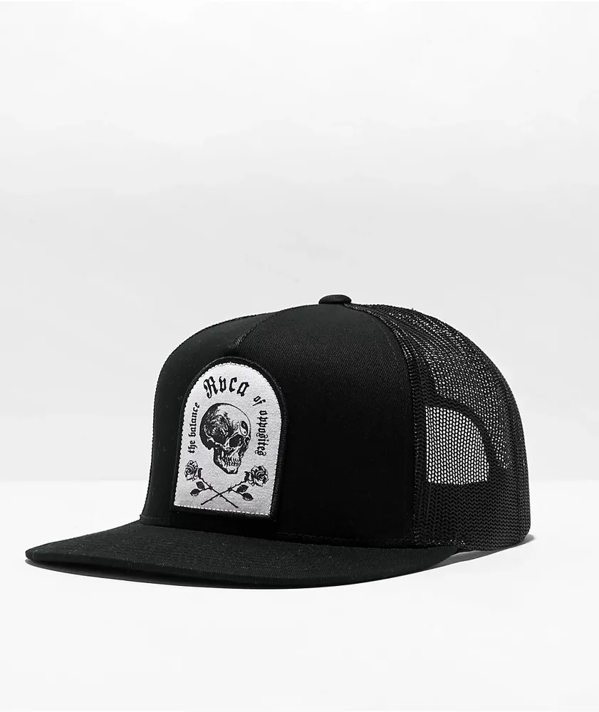 Rvca black trucker hat online