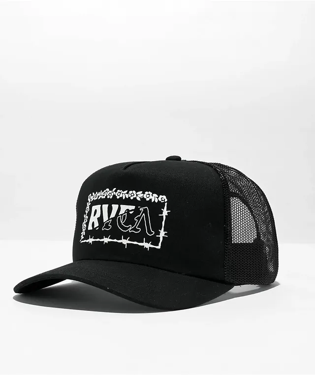 Rvca black trucker hat online