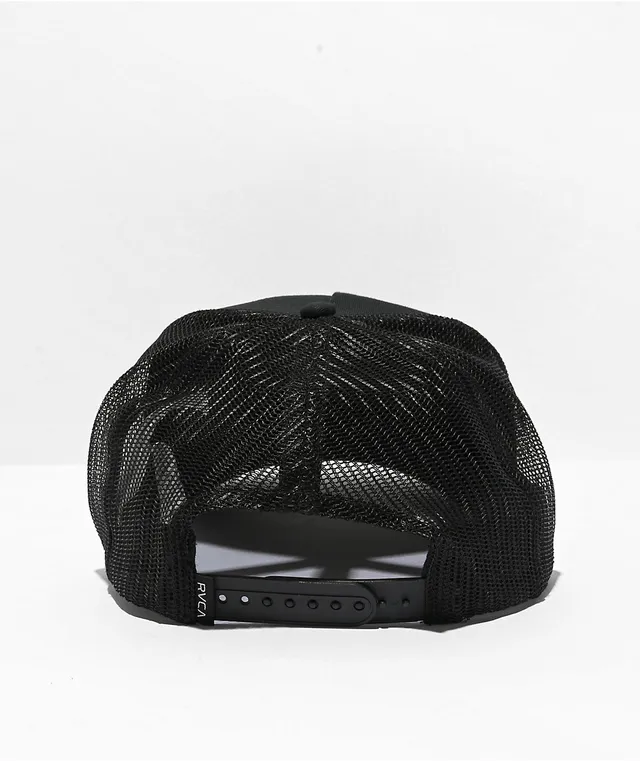 売れ筋がひ！ Sticker RVCA Black Center Liberty | Hat Trucker 野球帽
