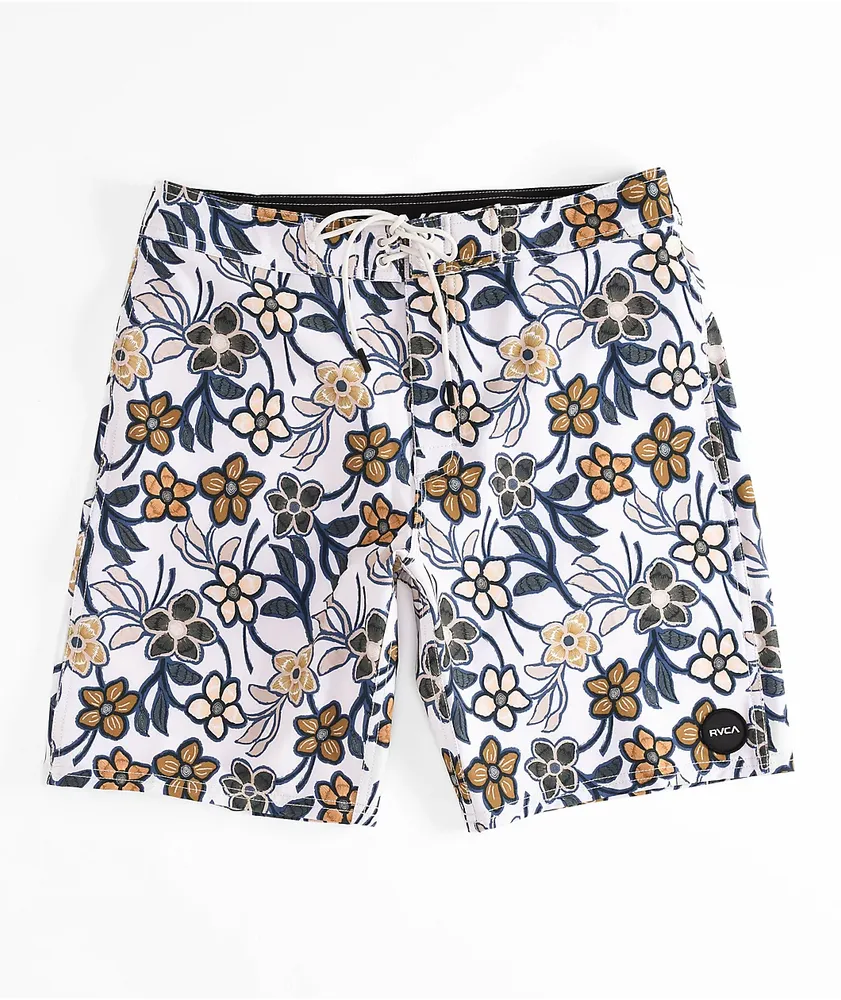 RVCA VA Silver Floral Board Shorts CoolSprings Galleria