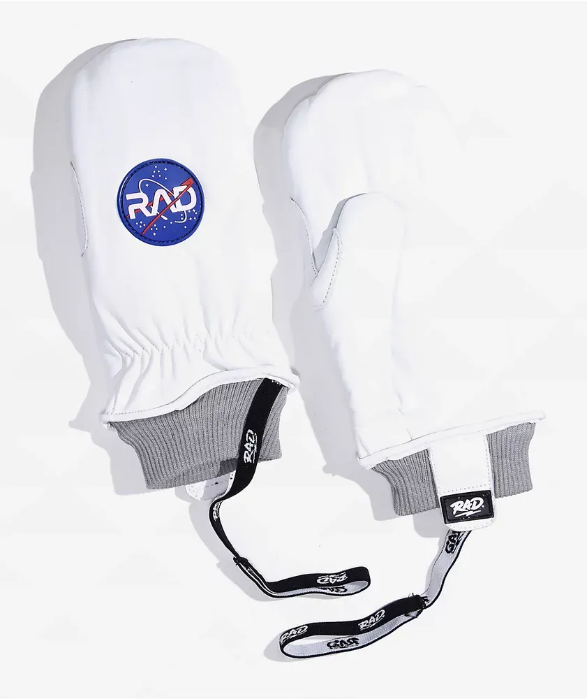 Rad Gloves Rancher Space White Snowboard Mittens | Pueblo Mall