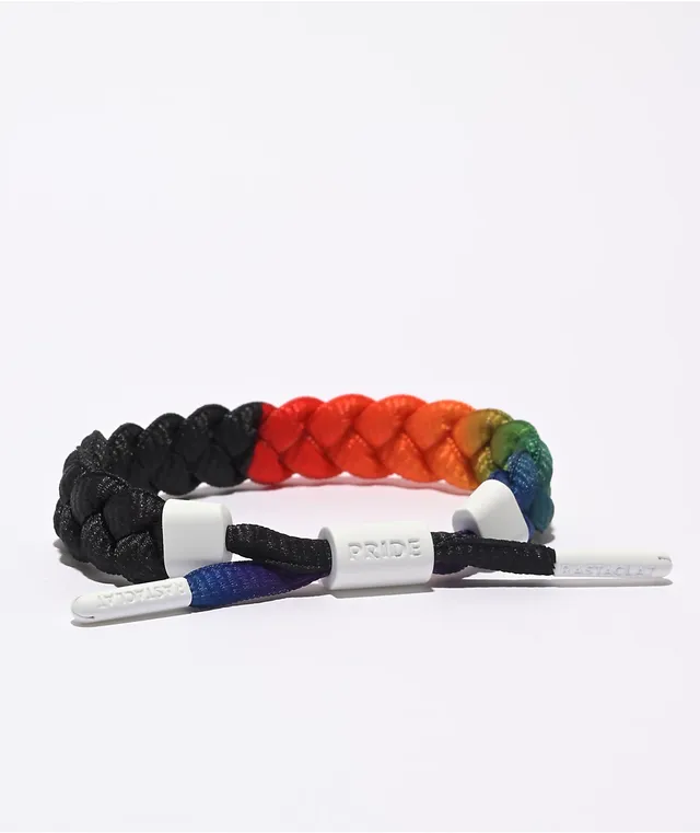 Rastaclat pride white & rainbow bracelet hotsell