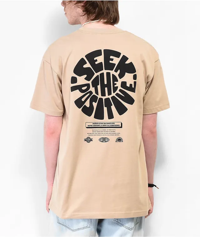 Rastaclat Seek The Positive Crest Sand T Shirt Willowbrook