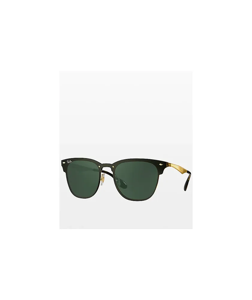 Ray ban blaze clubmaster gold hot sale