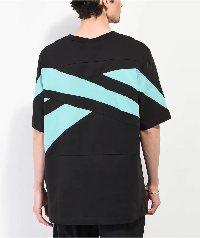 Black and white reebok shirt top