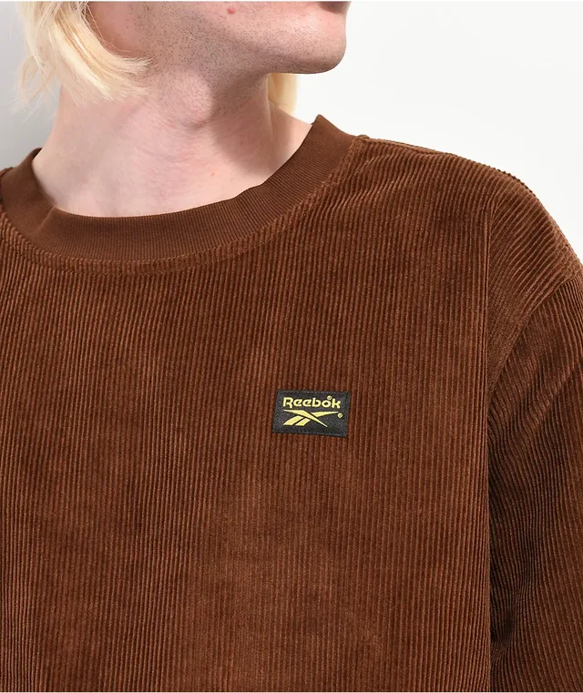 Corduroy crewneck sweatshirt shop