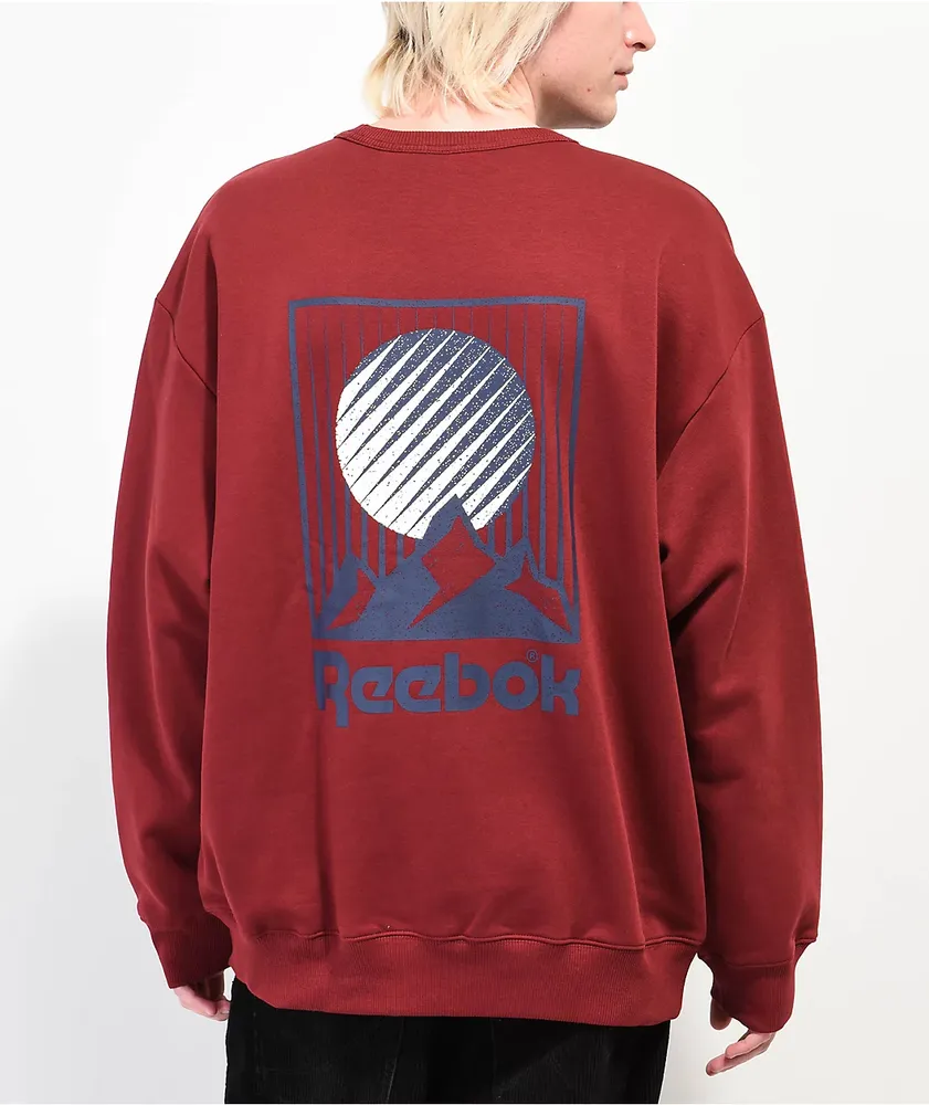 Red reebok sweatshirt on sale