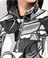 Reebok Classics Winter Grey Half Zip Crop Jacket | MainPlace Mall