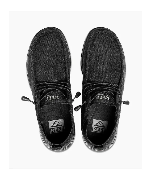 Reef Cushion Coast Mid Black Canvas Slip On Shoes The Pen Centre