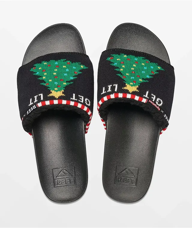Reef x Lifestyle Tipsy Elves Get Lit Slide Sandals CoolSprings