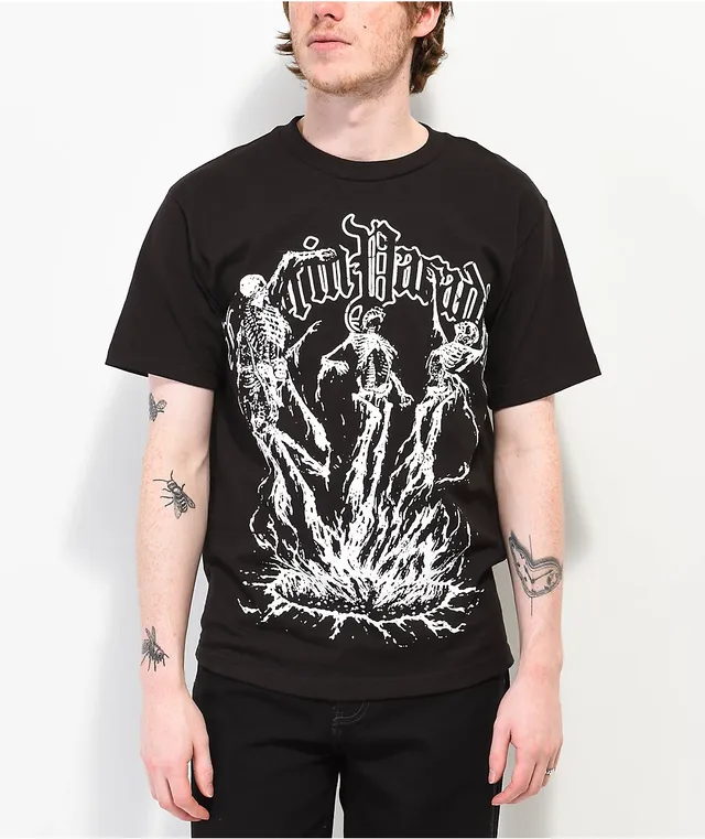 Rest In Paradise by Anuel AA Skeletons Black T Shirt Vancouver Mall