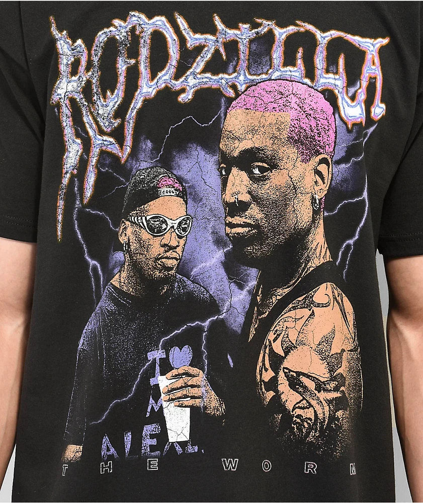 Rodman Apparel Rodzilla Lightning Black T-Shirt at CoolSprings