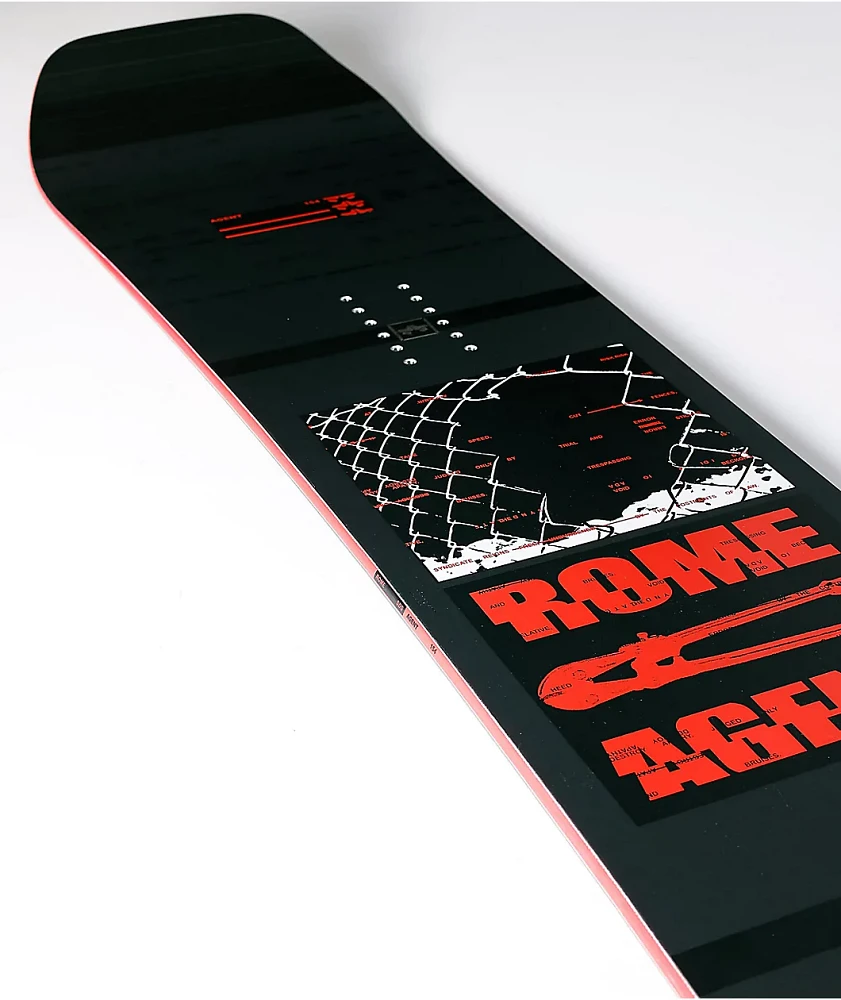スノーボード Rome agent 58 Rome Agent Pro Men's Wide Snowboard 158 cm True Twin All-Mountain