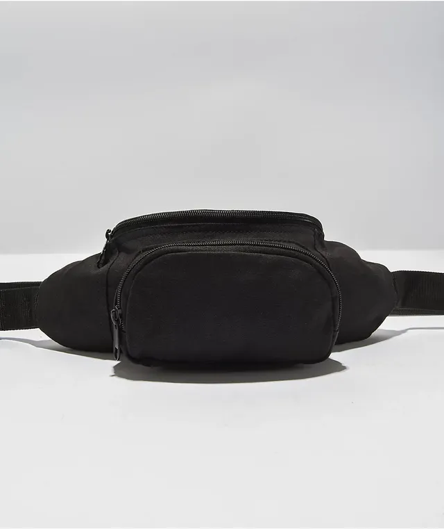 Black canvas fanny pack hot sale