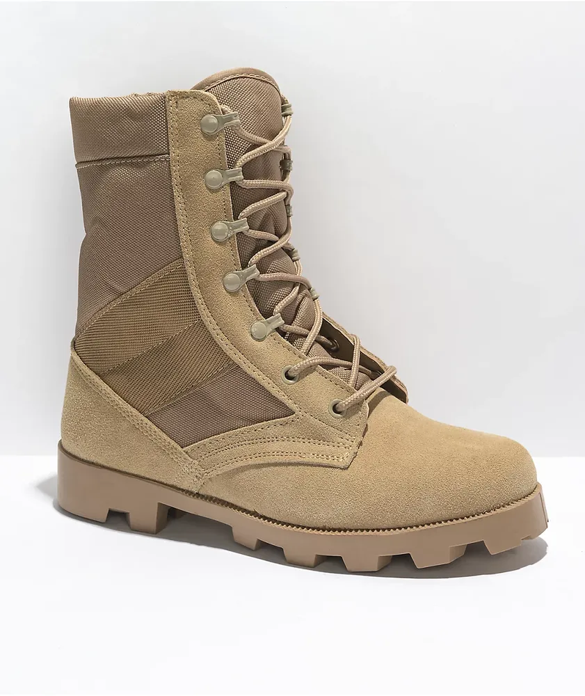Desert tan combat boots best sale