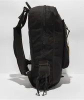 Rothco Mini Canvas Backpack - Black Vintage Style, Adjustable Strap, Multiple Pockets