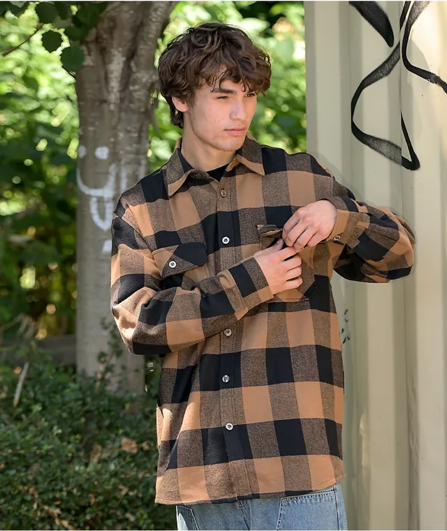 Rothco Heavyweight Brown Plaid Flannel Shirt CoolSprings Galleria