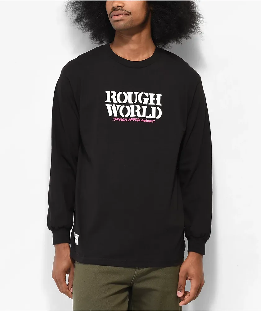 Rough World Concepts Black Long Sleeve T-Shirt | Connecticut Post Mall