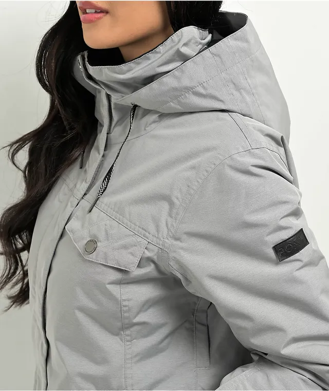 Womens grey snowboard jacket sales