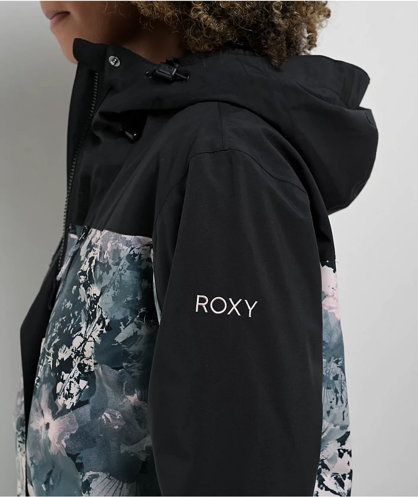 Roxy Jetty 3-In-1 Sea Pine Dreamy Picture 10K Snowboard Jacket at