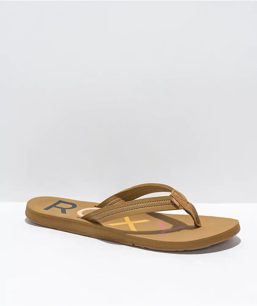 Roxy Vista III Tan Sandals Pueblo Mall