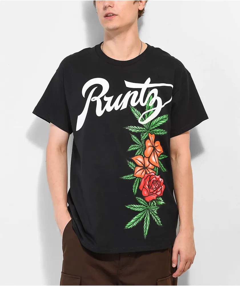 Runtz Floral Black T Shirt Hamilton Place
