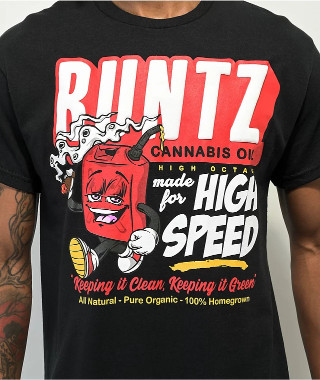Runtz High Speed Black T-Shirt | MainPlace Mall