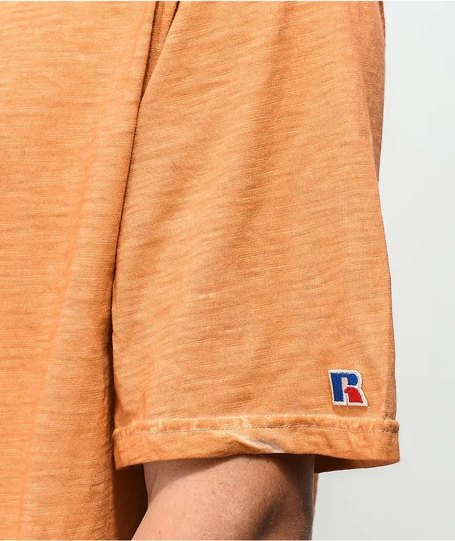 Zumiez Russell Athletic Marcus Pheasant Orange Wash T Shirt