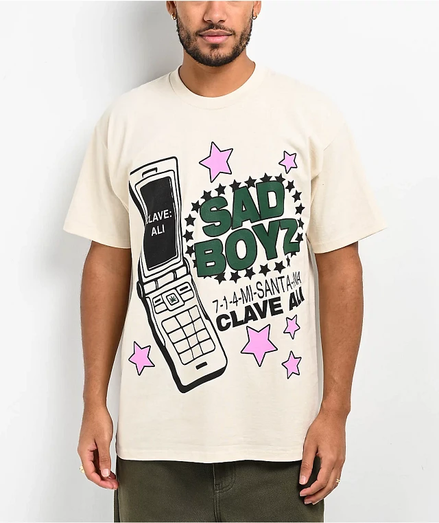 SAD BOYZ by Junior H X Lost Hills Skeleton Black T-Shirt