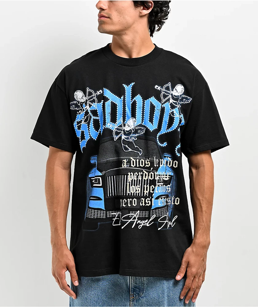 Black t shirt h discount