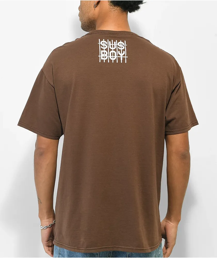 SUS BOY 666 Brown T-Shirt | MainPlace Mall