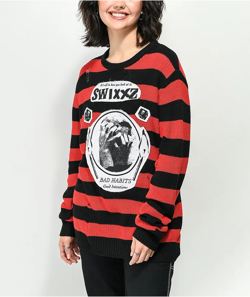 Red store crewneck sweatshirt