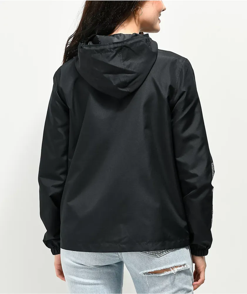 Black windbreaker zumiez discount