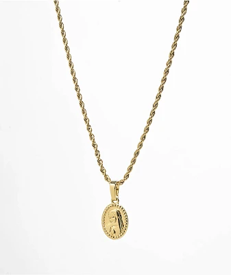 Saint midas yg guadalupe gold necklace clearance