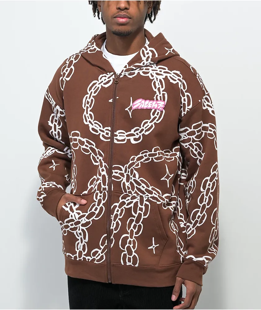 Chain sales drawstring hoodie