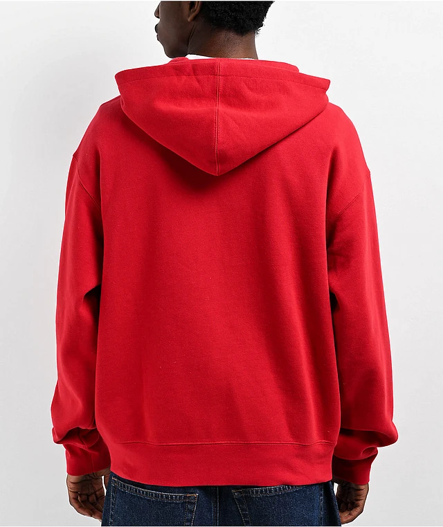 Salem7 Duality Red Zip Hoodie | MainPlace Mall