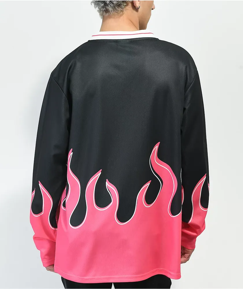 Pink top flame shirt