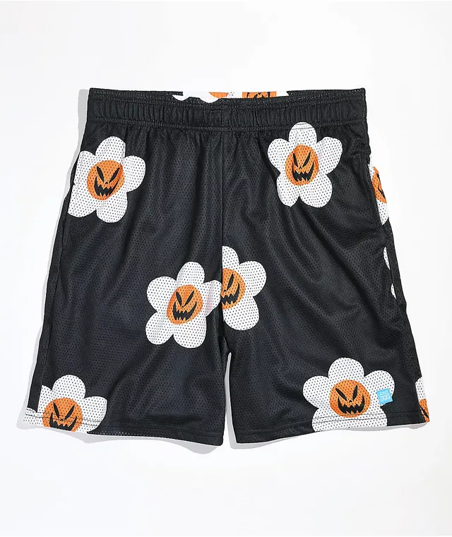 Any Means Possible AMP Star Print Black Mesh Shorts