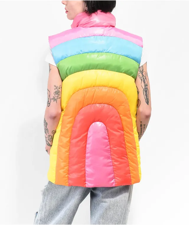 Burberry puffer jacket rainbow deals