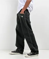 Salem7 Spider Web Black Denim Jeans | MainPlace Mall