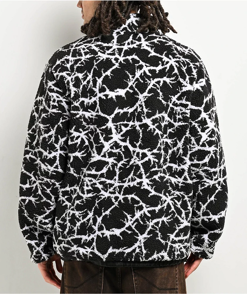 Salem7 Thorny Black Sherpa Jacket | MainPlace Mall